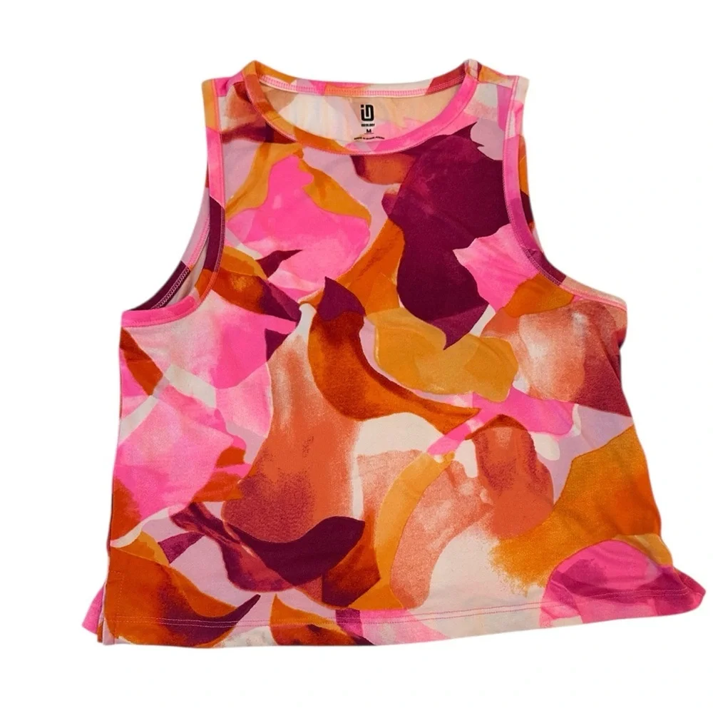 Ideology Big Girls Size M Floating Petals Sleeveless Activewear Tank Top NWT